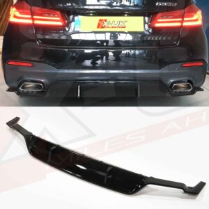 BMW 5 Series G30 G31 G38 M Performance 3D style rear bumper diffuser valance