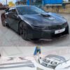 BMW I8 2014-2019 aero kit front splitter side skirts rear diffuser spoiler FRP