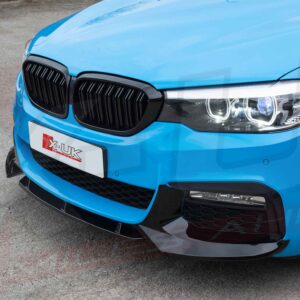 BMW G30 2017-2019 M Sport M5 style competition gloss black front splitter lip