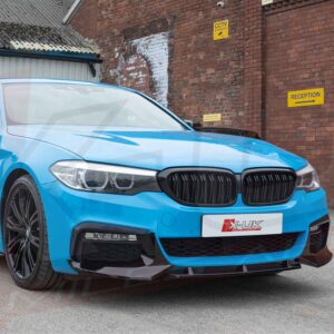 BMW G30 2017-2019 M Sport M5 style competition gloss black front splitter lip