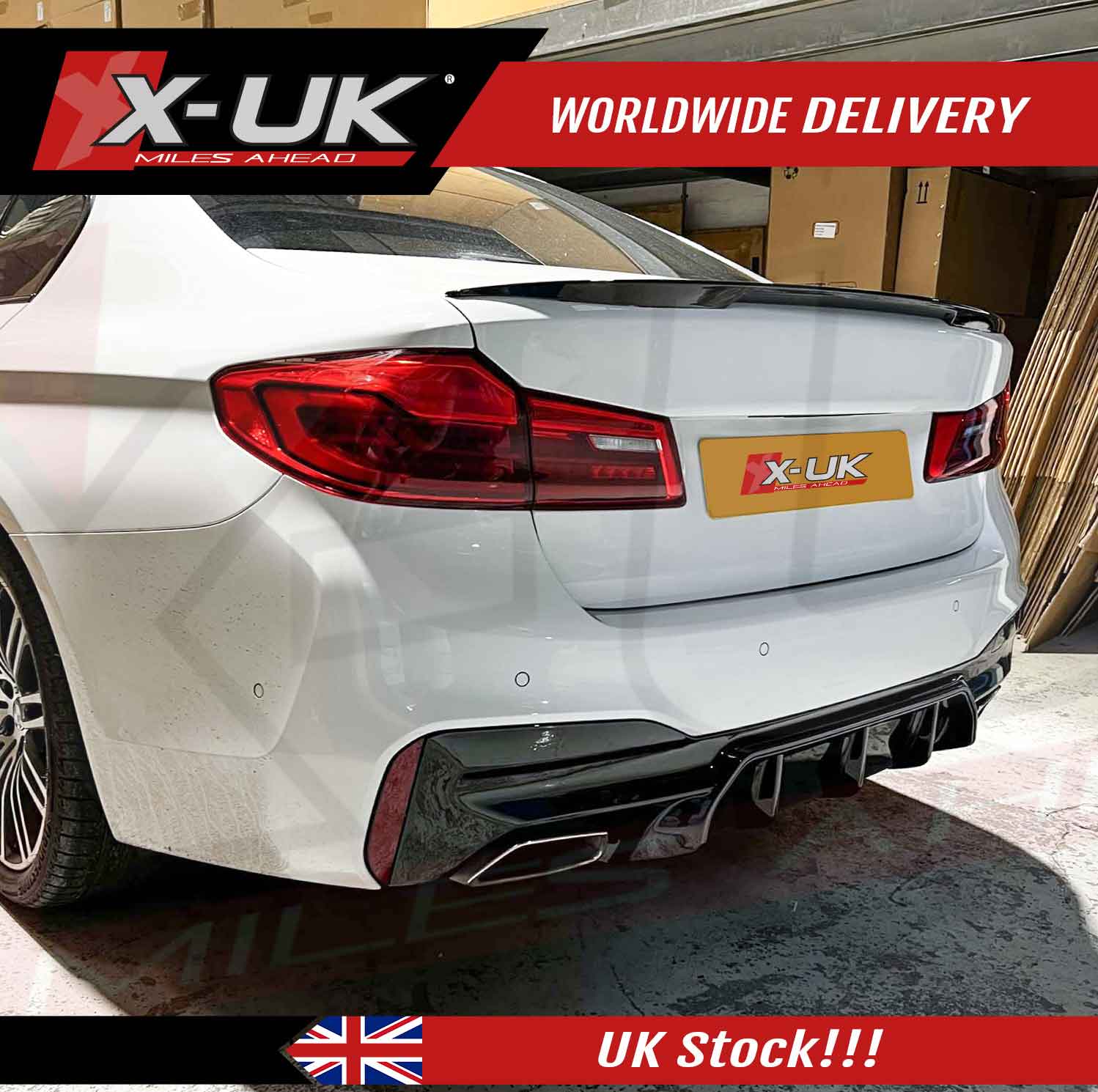 BMW 5 Series spoiler 2017-2019 G30 M Performance style