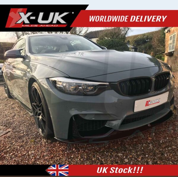 BMW 3 Series F80 M3 2014-2018 M Performance style gloss black lip