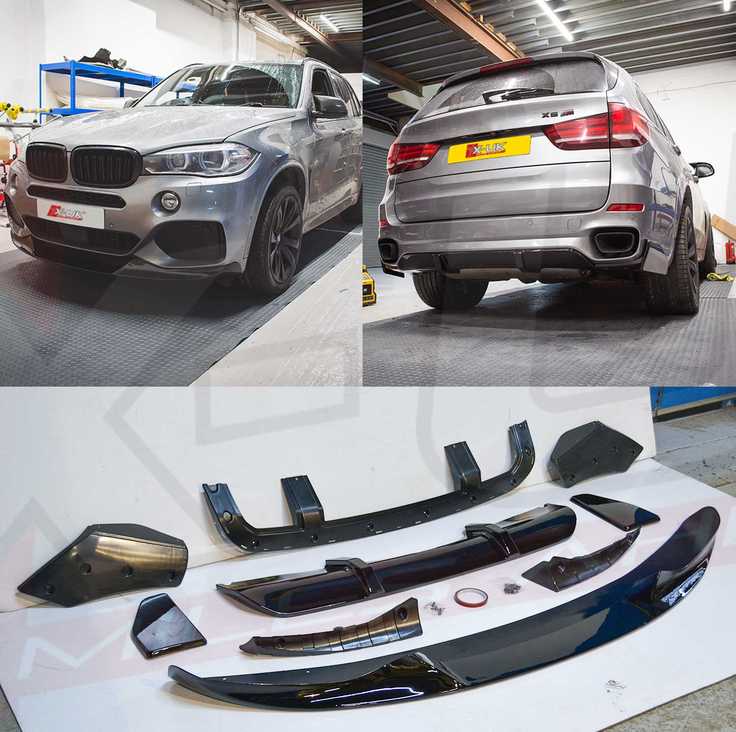 BMW F15 M Performance style body kit 2013-2018 gloss black