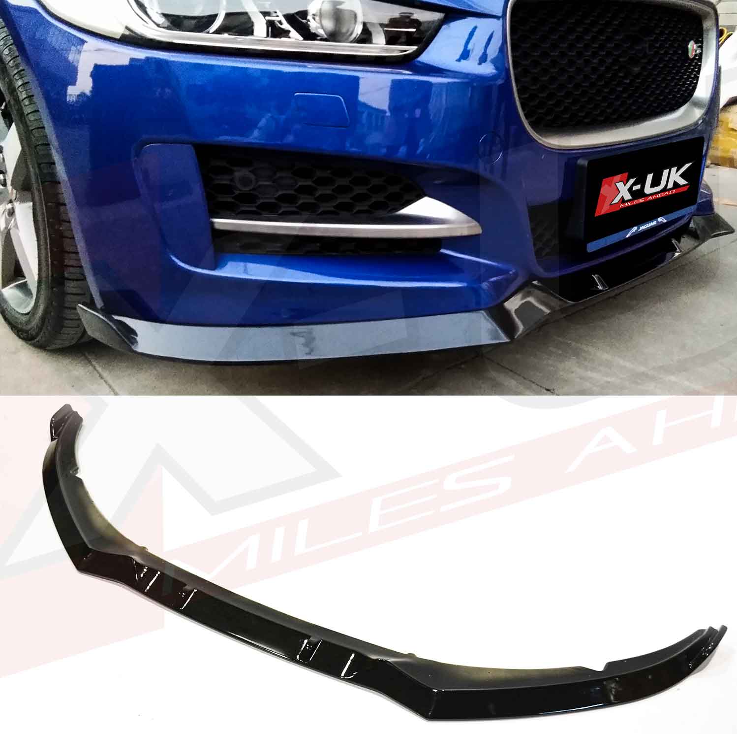 Jaguar XE 20152019 RSport Supercharged black FRP front splitter lip