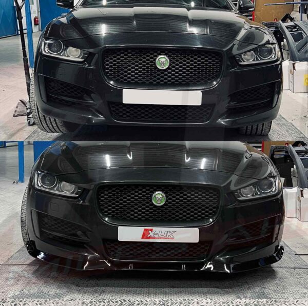 Jaguar XE 2015-2019 R-Sport Supercharged Black FRP front splitter lip