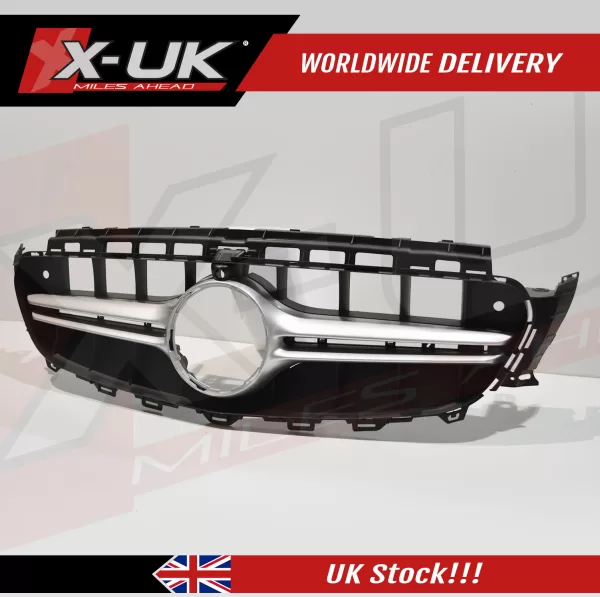 Dein-Autoteile24 Panamericana Style Grille For Mercedes E-Class W213 AMG Line 2021 – Silver Chrome