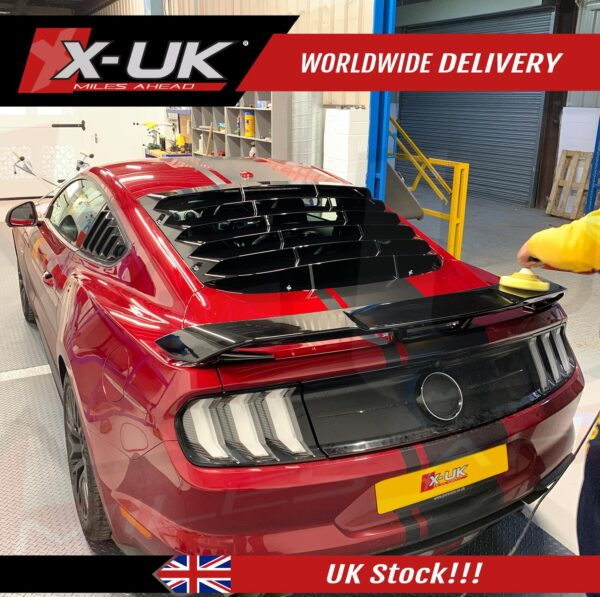 Ford Mustang 2015-2020 performance pack style rear boot spoiler matte black