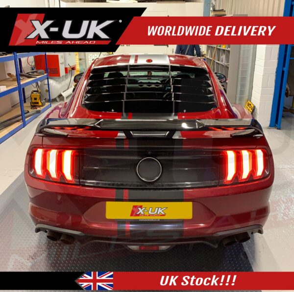 Ford Mustang 2015-2020 performance pack style rear boot spoiler matte black