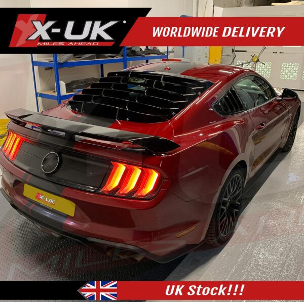 Ford Mustang 2015-2020 performance pack style rear boot spoiler matte black