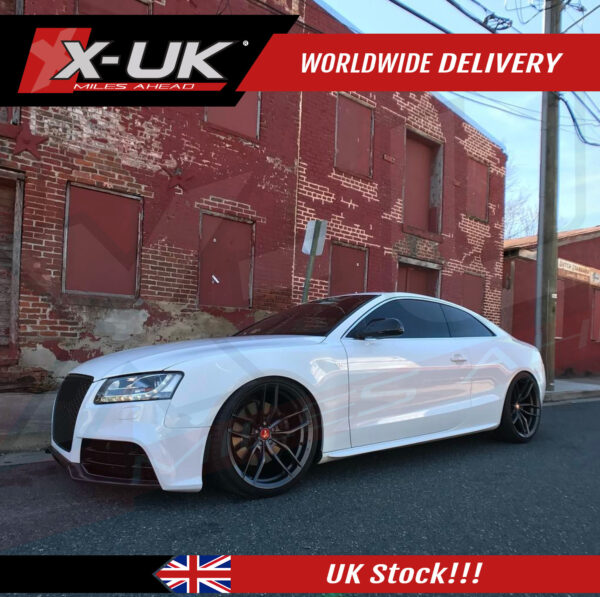 RS5 style body kit conversion for Audi A5 S5 2007-2012 coupe convertible front + rear