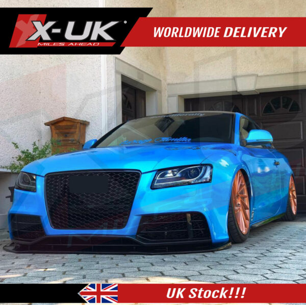 RS5 style body kit conversion for Audi A5 S5 2007-2012 coupe convertible front + rear