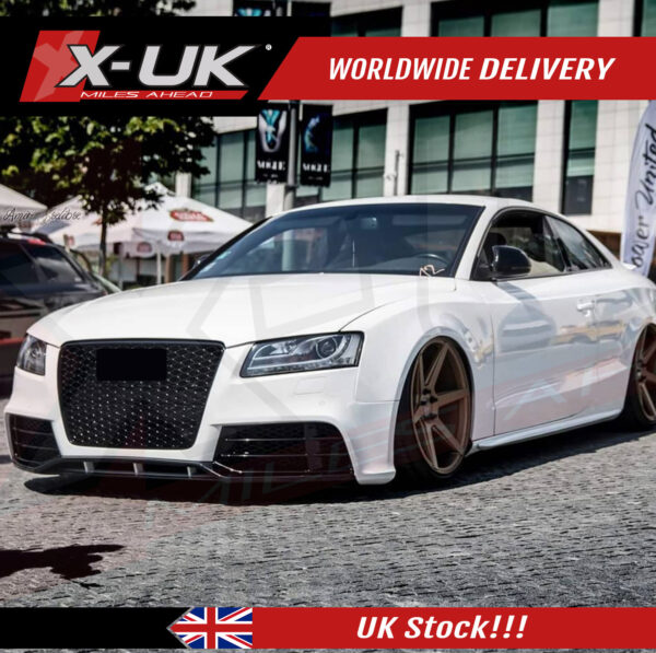 RS5 style body kit conversion for Audi A5 S5 2007-2012 coupe convertible front + rear