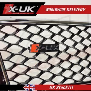 RS5 style front grill gloss black with chrome surround Audi A5 / S5 2007-2012