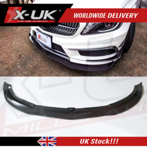 Mercedes A-Class W176 2013-2018 Revozport style carbon fiber front splitter lip