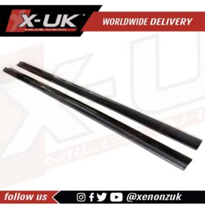 Carbon fibre side skirts extension for Mercedes C63 AMG