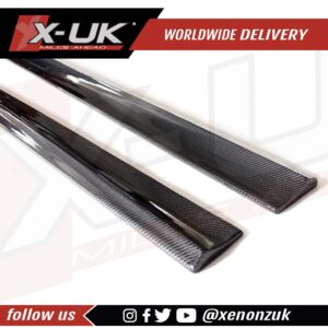 Carbon fibre side skirts extension for Mercedes C63 AMG