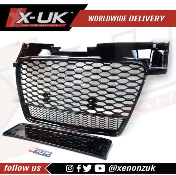 Audi TTRS style honeycomb mesh grill to fit TT TTS TTRS 2006-2014 MK2