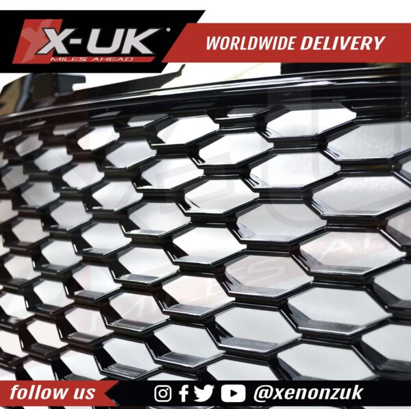 Audi TTRS style honeycomb mesh grill to fit TT TTS TTRS 2006-2014 MK2