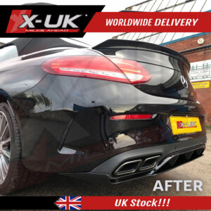 C63 edition one style rear diffuser to fit Mercedes C-Class C205 AMG Sport coupe