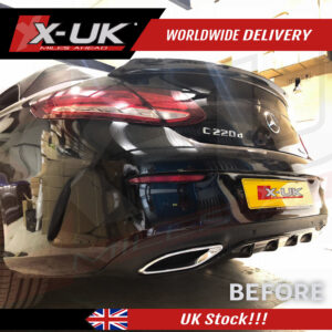 C63 edition one style rear diffuser to fit Mercedes C-Class C205 AMG Sport coupe