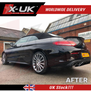 C63 edition one style rear diffuser to fit Mercedes C-Class C205 AMG Sport coupe