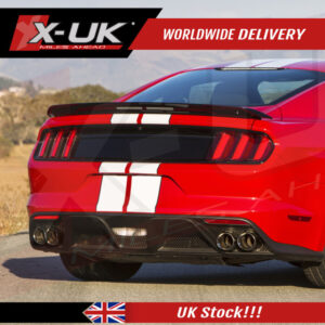 Ford Mustang 2015-2017 GT350 style rear diffuser valance with tail pipes