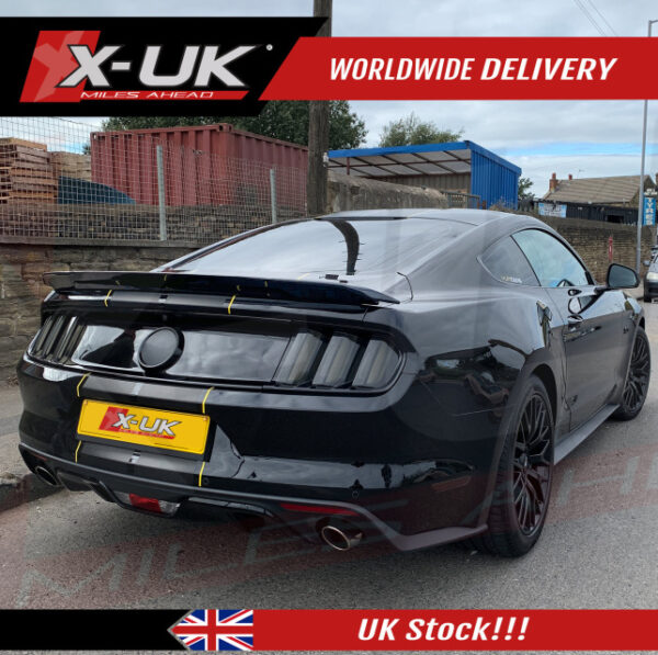 Ford Mustang 2015-2020 Coupe GT350 track pack style rear boot spoiler