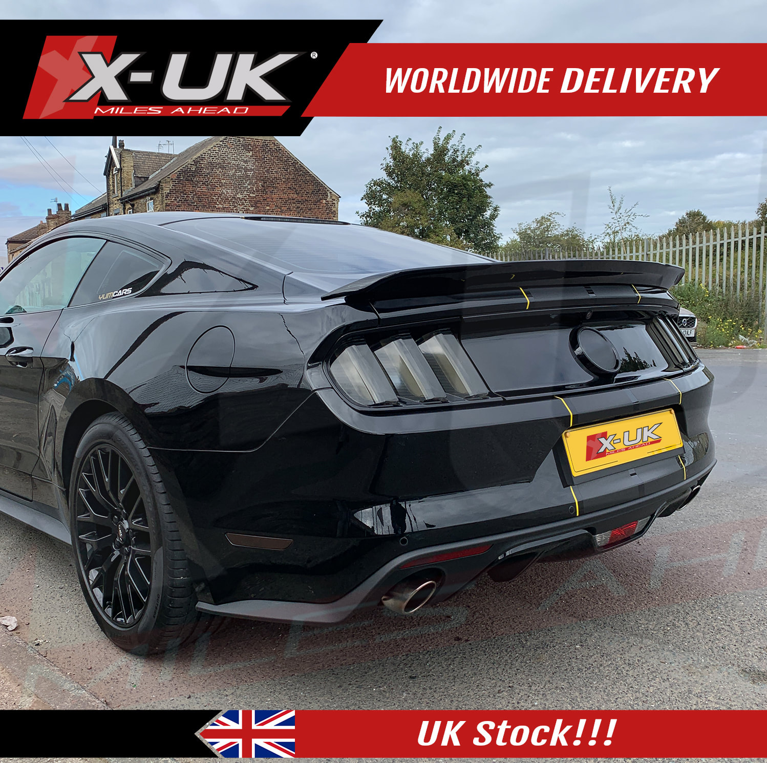 Mustang GT350 style spoiler track pack to fit Coupe 2015-2020
