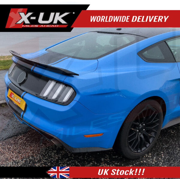 Ford Mustang 2015-2020 Coupe GT350 track pack style rear boot spoiler