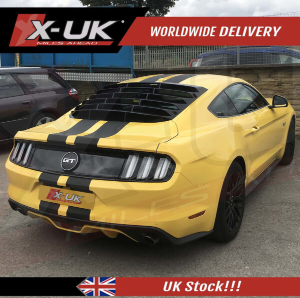 Ford Mustang 2015-2020 quarter side window louvers scoop covers