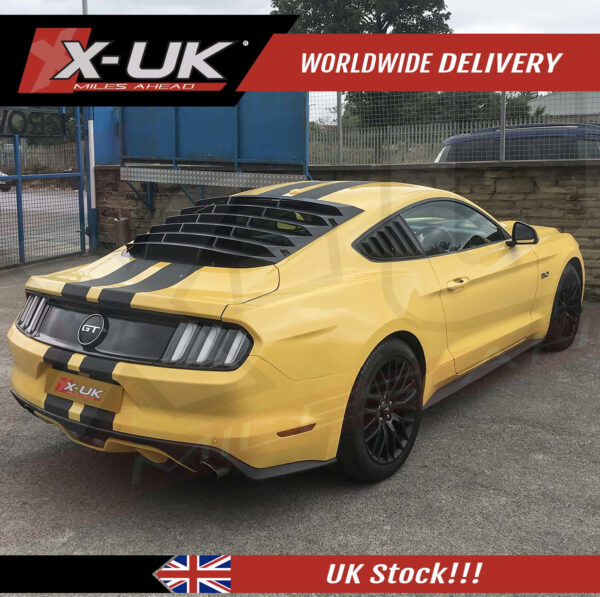 Ford Mustang 2015-2020 quarter side window louvers scoop covers