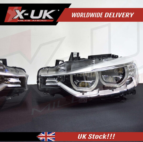 BMW 3 Series F30 F35 2013-2015 full LED headlights headlamps to replace halogen (LHD)