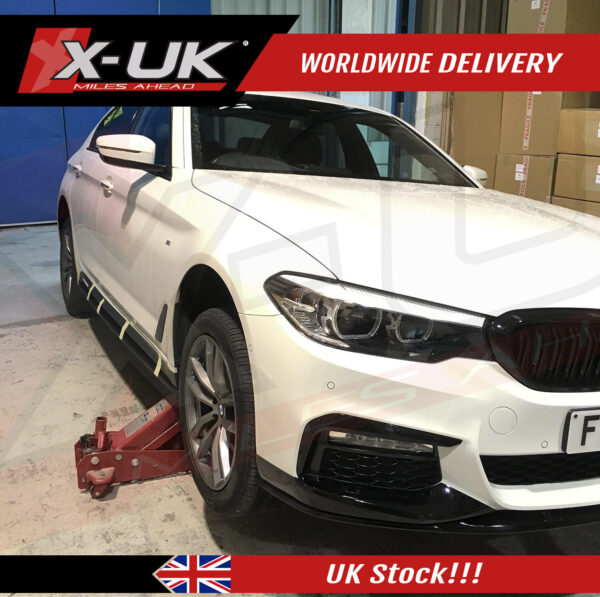 BMW 5 Series 2017-2019 G30 M-Performance style side skirts extensions