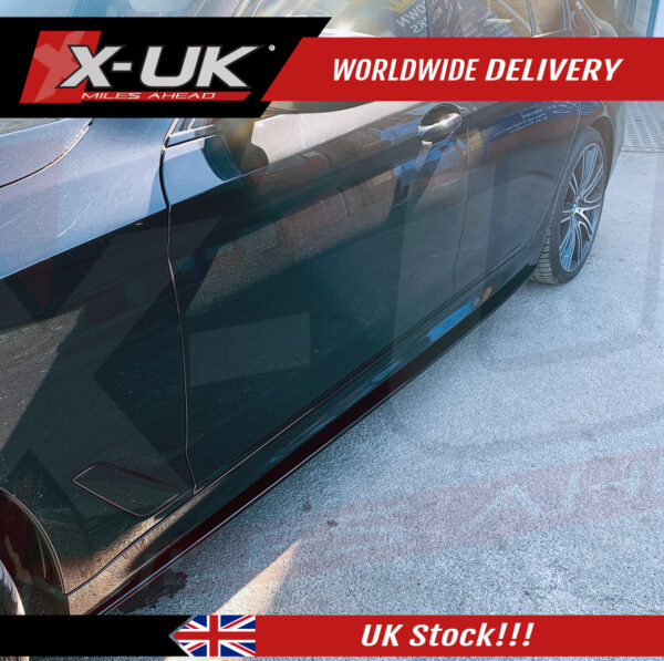 BMW 5 Series 2017-2019 G30 M-Performance style side skirts extensions