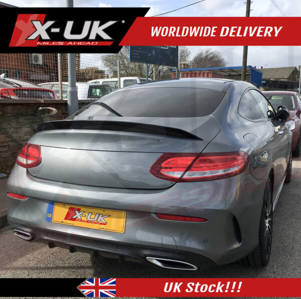 Mercedes C-Class C205 coupe AMG Sport C63 S style rear boot trunk spoiler