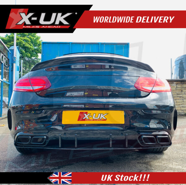 Mercedes C-Class C205 coupe AMG Sport C63 S style rear boot trunk spoiler