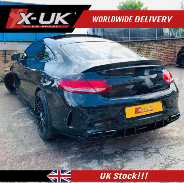 Mercedes C-Class C205 coupe AMG Sport C63 S style rear boot trunk spoiler