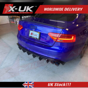 Audi A5 S-line S5 2 doors 2007-2012 FRP rear diffuser valance 1.0