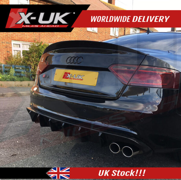 Audi A5 S-line S5 2 doors 2007-2012 FRP rear diffuser valance 1.0