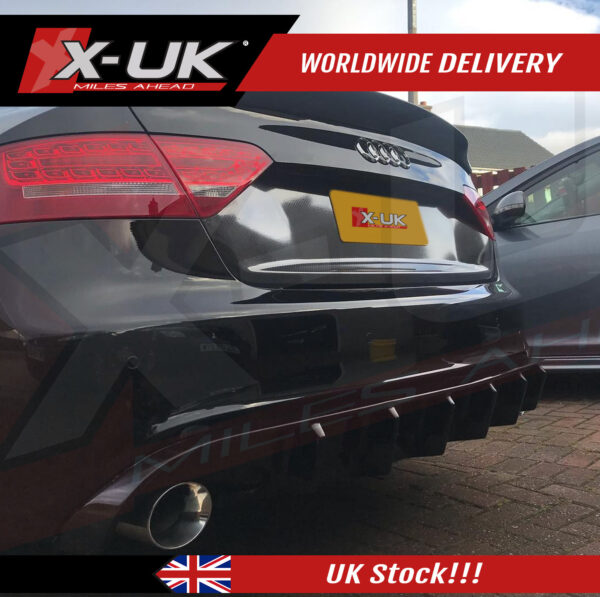 Audi A5 S-line S5 2 doors 2007-2012 FRP rear diffuser valance 1.0