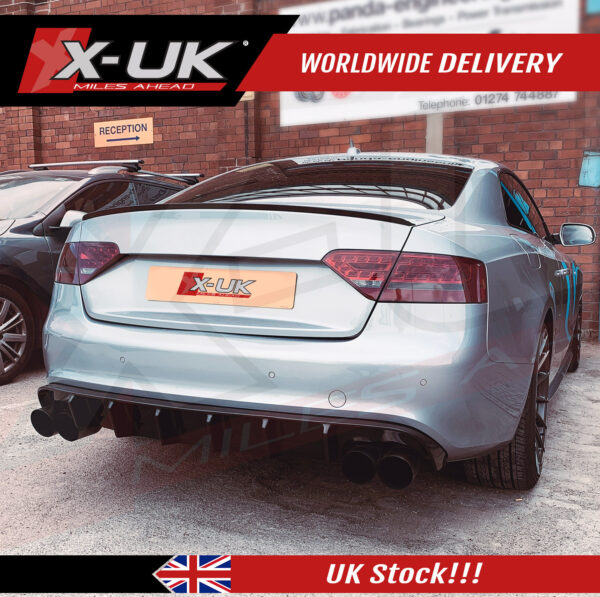 Audi A5 S-line S5 2 doors 2007-2012 FRP rear diffuser valance 1.0