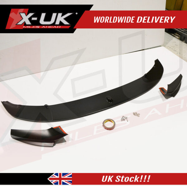 BMW 5 Series F10 2010-2016 M Performance style front splitter satin black