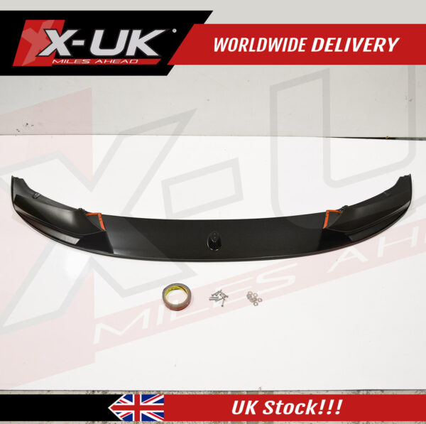 BMW 5 Series F10 2010-2016 M Performance style front splitter satin black