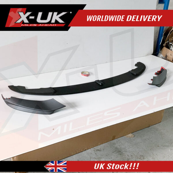 BMW 4 Series F32 F33 F36 2014-2016 M Performance style matte black front splitter