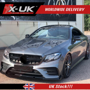 Mercedes E-Class W213 AMG Sport 2016-2017 front splitter lip gloss black