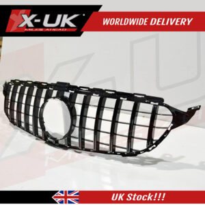 Mercedes C-Class W205 2015-2018 front grill Panamericana GT style gloss black