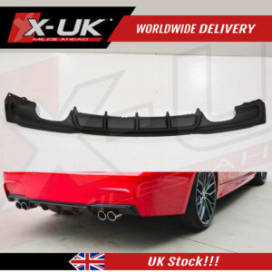 BMW 3 Series F30 F35 M Performance style rear diffuser double twin pipes