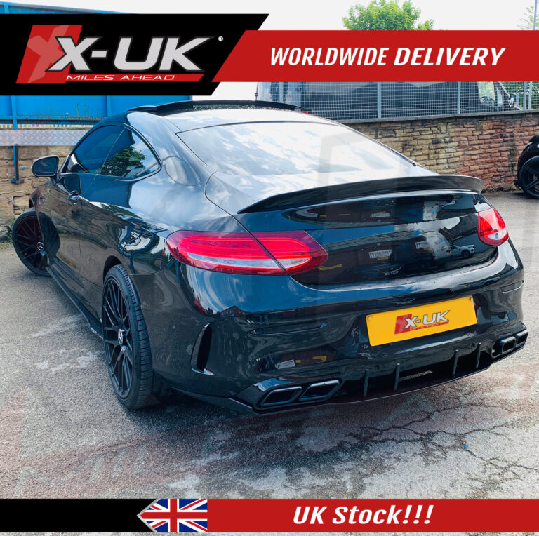 Mercedes C63 S style rear diffuser for C-Class C205 2015-2019