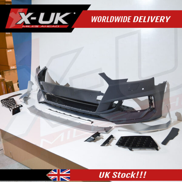 RS4 style 2 front bumper conversion for Audi A4 S4 B9 2016-2019