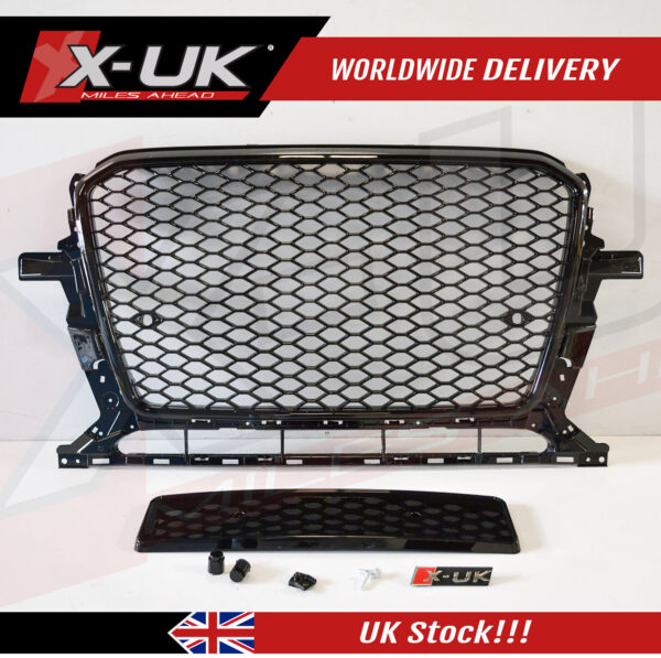 Audi Q5 SQ5 8R 2012-2015 to RSQ5 style front grill gloss black